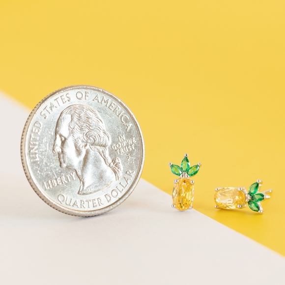 Sweet Pineapple Studs (S925) - Only 2 left! - Picture 9 of 11